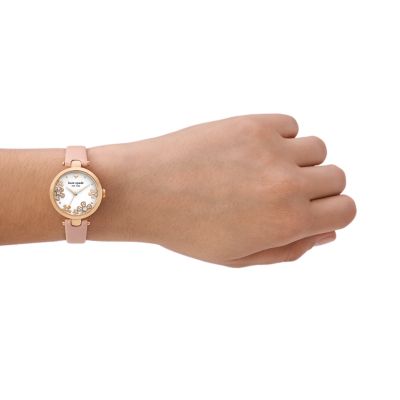 Kate spade watch pink best sale leather strap