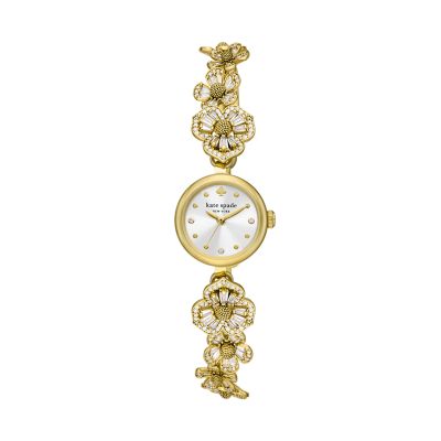 Kate Spade New York Women's Monroe Gold-Tone Stainless Steel Bracelet Watch - Gold