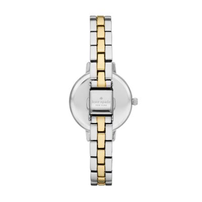 kate spade new york metro three hand two tone metal watch KSW9000 Watch Station