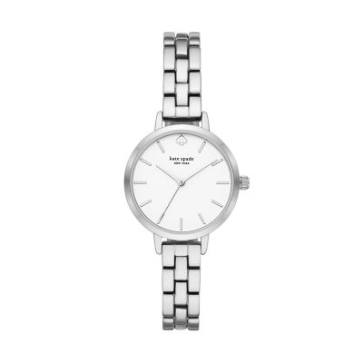 Kate Spade New York Women's Metro Three-Hand Metal Watch - Silver