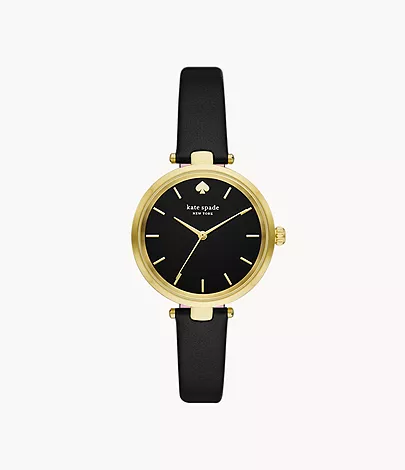 Kate Spade New York Holland Black Leather Watch - KSW9048 - Watch Station