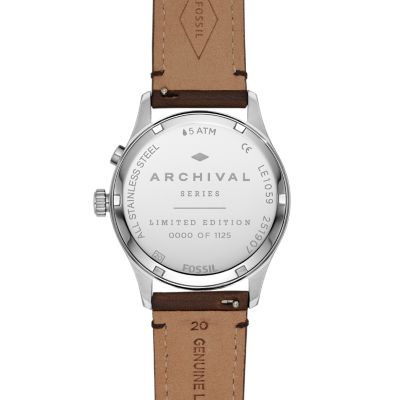 The Archival Series Starmaster Three-Hand Brown Leather Watch