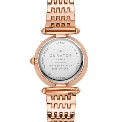 Fossil lyric watch online rose gold