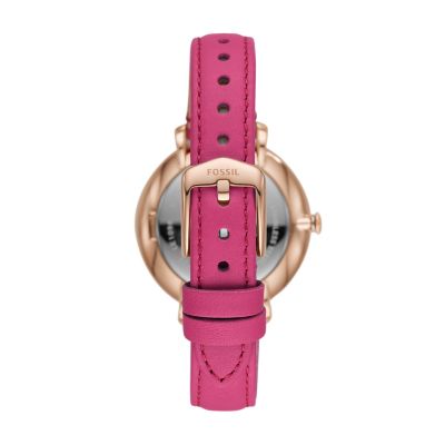 Hot pink best sale fossil watch