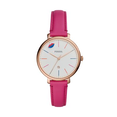 Hot pink fossil watch new arrivals