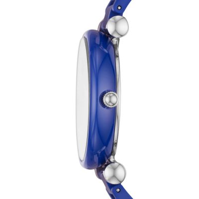 Limited Edition Carlie Multifunction Blue Ceramic Watch LE1097