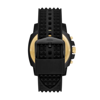 Limited Edition Mega Machine Chronograph Black Silicone Watch and