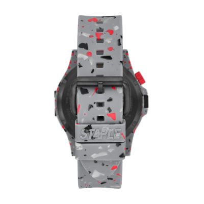 STAPLE x Fossil Limited Edition Automatic Pigeon Grey Silicone 