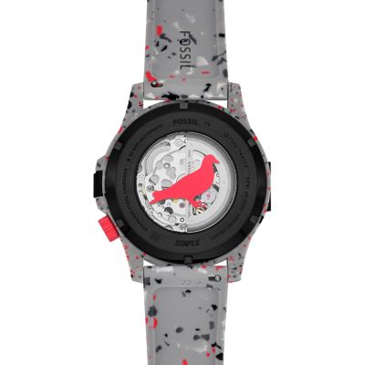 Staple X Fossil Limited Edition Nate Sundial Pigeon Grey Silicone