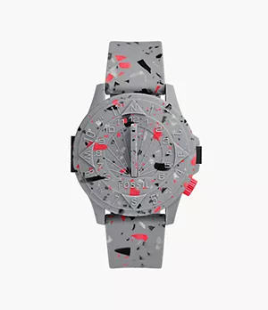 Staple X Fossil Limited Edition Nate Sundial Pigeon Grey Silicone Watch