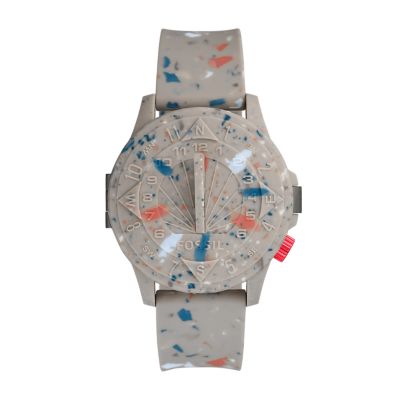 Fossil Men Staple X Fossil Limited Edition Nate Sundial Sandstone Silicone Watch