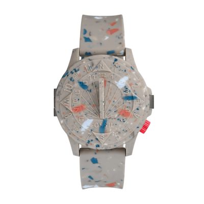 Reloj automático STAPLE x Fossil en edición limitada de silicona en color  arenisca