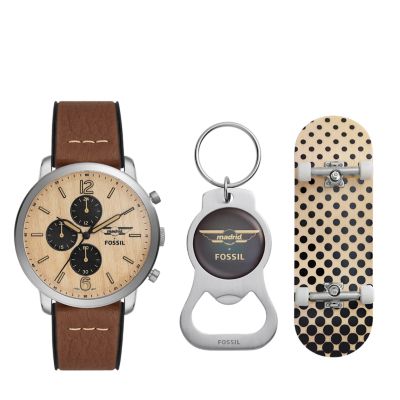 Fossil leopard online watch