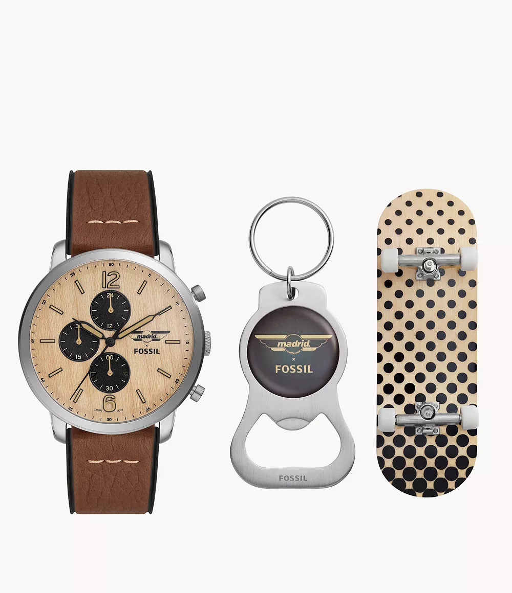 Fossil Men Madrid x Fossil Limited Edition Neutra Chronograph Watch Set