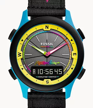 Maui and Sons x Fossil Limited Edition Solar-Powered Ani-Digi Watch