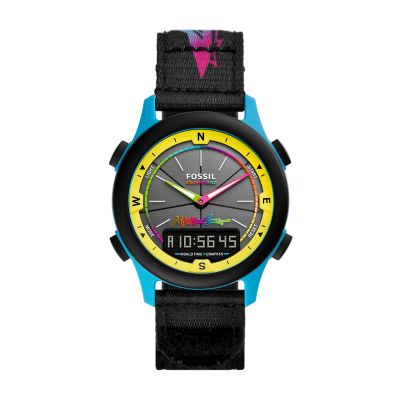 Maui and Sons x Fossil 限定モデル ソーラーパワー Ani-Digi ウォッチ