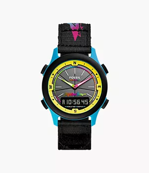 Maui and Sons x Fossil Limited Edition Solar-Powered Ani-Digi Watch