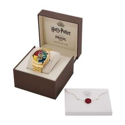 Orologio automatico Harry Potter™ in edizione limitata con bracciale in  acciaio color oro - LE1157 - Fossil