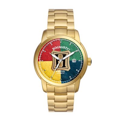 Orologio automatico Harry Potter™ in edizione limitata con bracciale in  acciaio color oro - LE1157 - Fossil