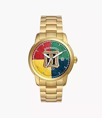Limited Edition Harry Potter&trade; Automatic Gold-Tone Stainless Steel Watch