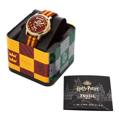 Harry potter wrist watch black band Harry flying on broom silver tone HP0025