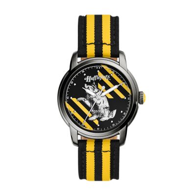 Fossil HARRY POTTER HUFFLEPUFF UNISEX - Orologio - black/yellow/nero 