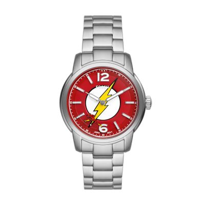 The Flash Three Hand Stainless Steel Watch LE1162 Fossil