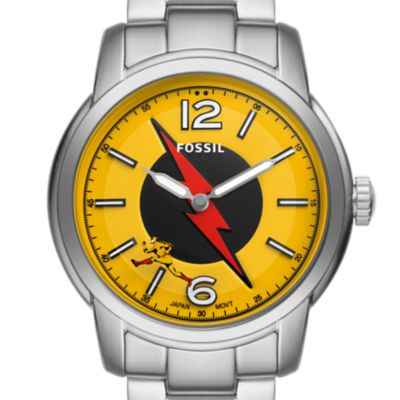 Montre The Reverse-Flash™ à trois aiguilles, en acier inoxydable