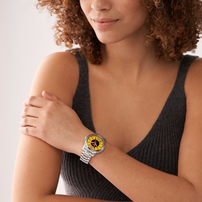 The Reverse-Flash™ Three-Hand Stainless Steel Watch