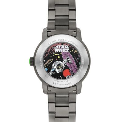 Limited Edition Star Wars 20th Anniversary Death Star Watch & Pin by Fossil