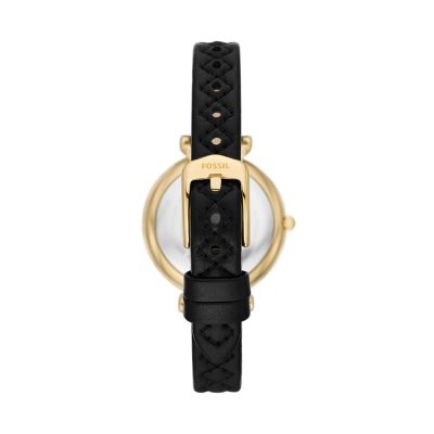 Correa de Cuero para Reloj Negro Hombre - Intercambiable