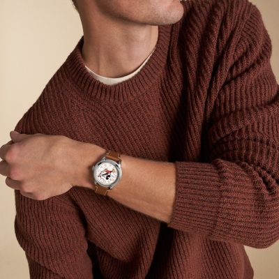 Disney x Fossil 限定モデル オートマティック ミディアムブラウン