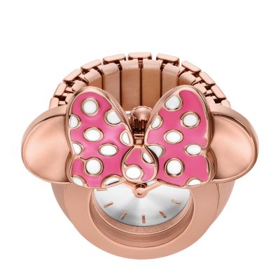 Disney Fossil Limited Edition Two Hand Rose Gold Tone Stainless