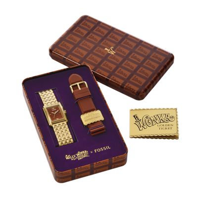 Chocolate fossil watch women's best sale