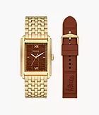 Willy Wonka™ x Fossil Limited Edition Three-Hand Gold-Tone Stainless Steel Watch