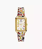 Willy Wonka™ x Fossil Limited Edition Two-Hand Multicolour Print Leather Watch