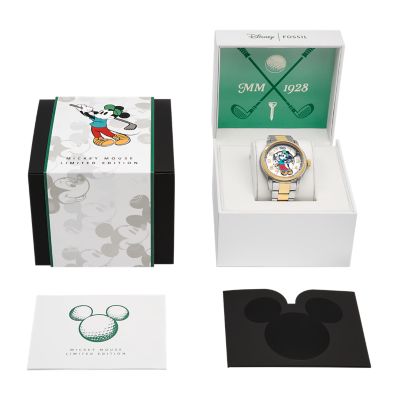 美品！Fossil 1万本限定 腕時計 ディズニーゴルフミッキー