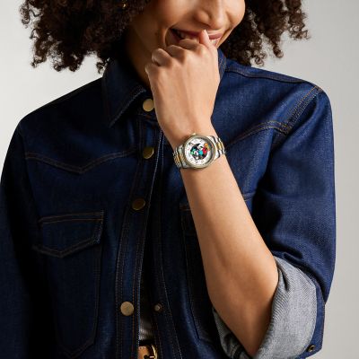 美品！Fossil 1万本限定 腕時計 ディズニーゴルフミッキー
