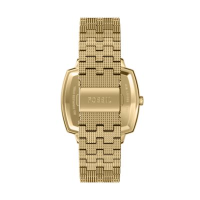 FOSSIL デジタル腕時計 ゴールド/シルバー　充電台付き FOSSIL ゴールド デジタル腕時計｜FOSSIL デジタル腕時計 ゴールド