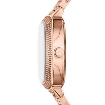 Nick Jonas x Fossil Machine Luxe Marble Three-Hand Rose Gold-Tone