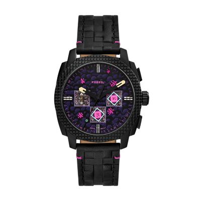 MINECRAFT X FOSSIL 44MM 限定エディション ジ・エンド クロノグラフ ウォッチ