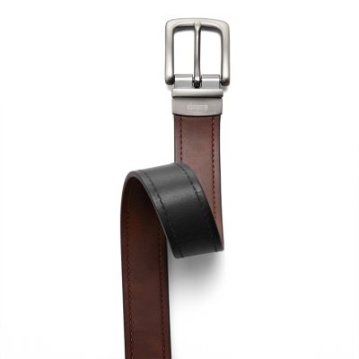 Leather belt Fossil Brown size S International in Leather - 11632945
