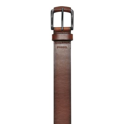 Carson Honey Woven Leather Belt