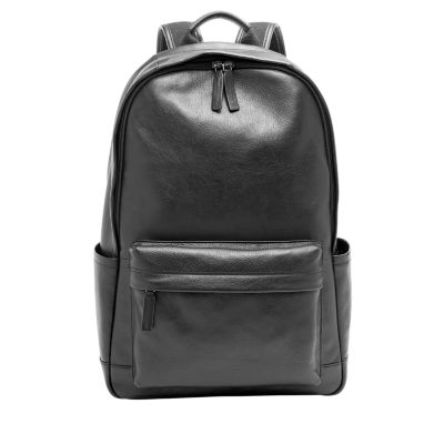 fossil mens leather backpack