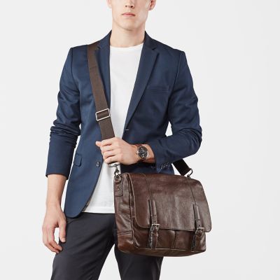 fossil graham messenger bag
