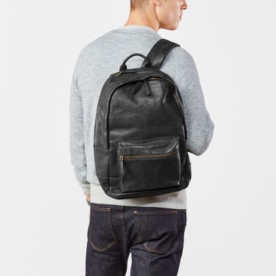 fossil leather backpack