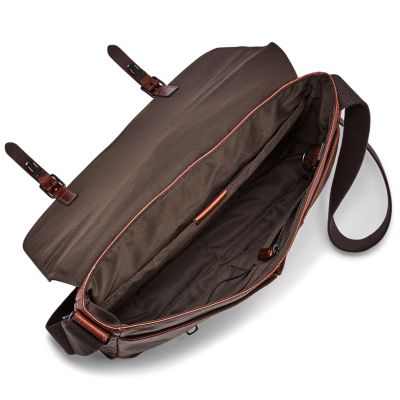 fossil leather bag mens