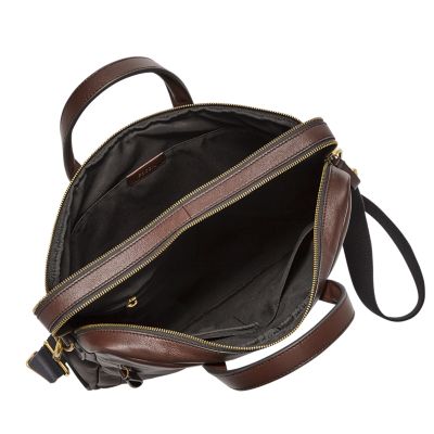 Fossil double zip on sale workbag