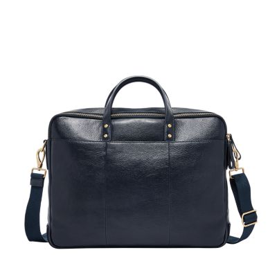 Fossil haskell cheap double zip briefcase