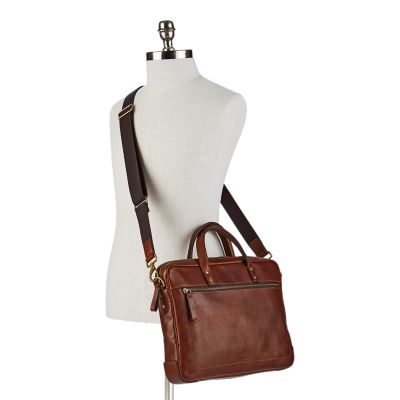 fossil haskell single zip briefcase